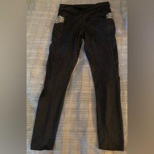 Exercise Pants joggers Running Yoga Leggings women’s sz L black by Forever 21 NM